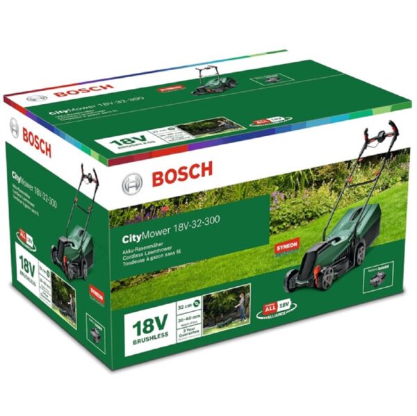 Bosch CityMower 18V-32-300 Akülü Çim Biçme Makinesi - Görsel 5